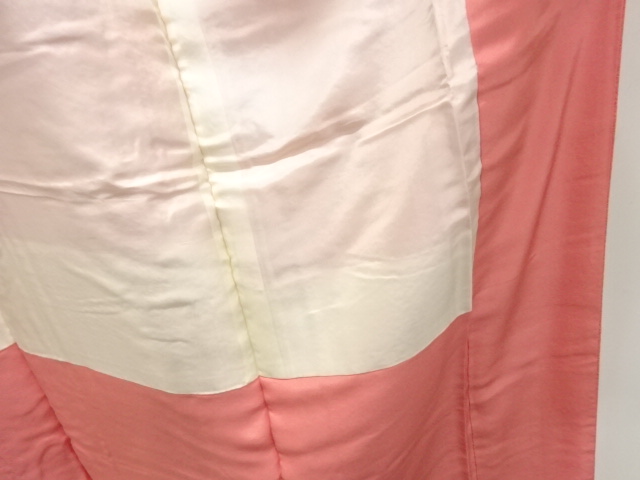  未使用品　織柄一つ紋色無地着物